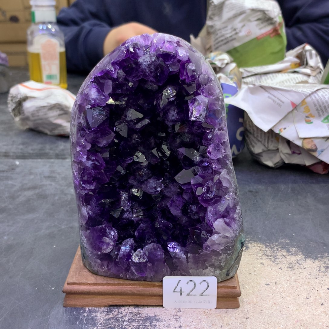 水晶摆件未镶嵌紫晶422