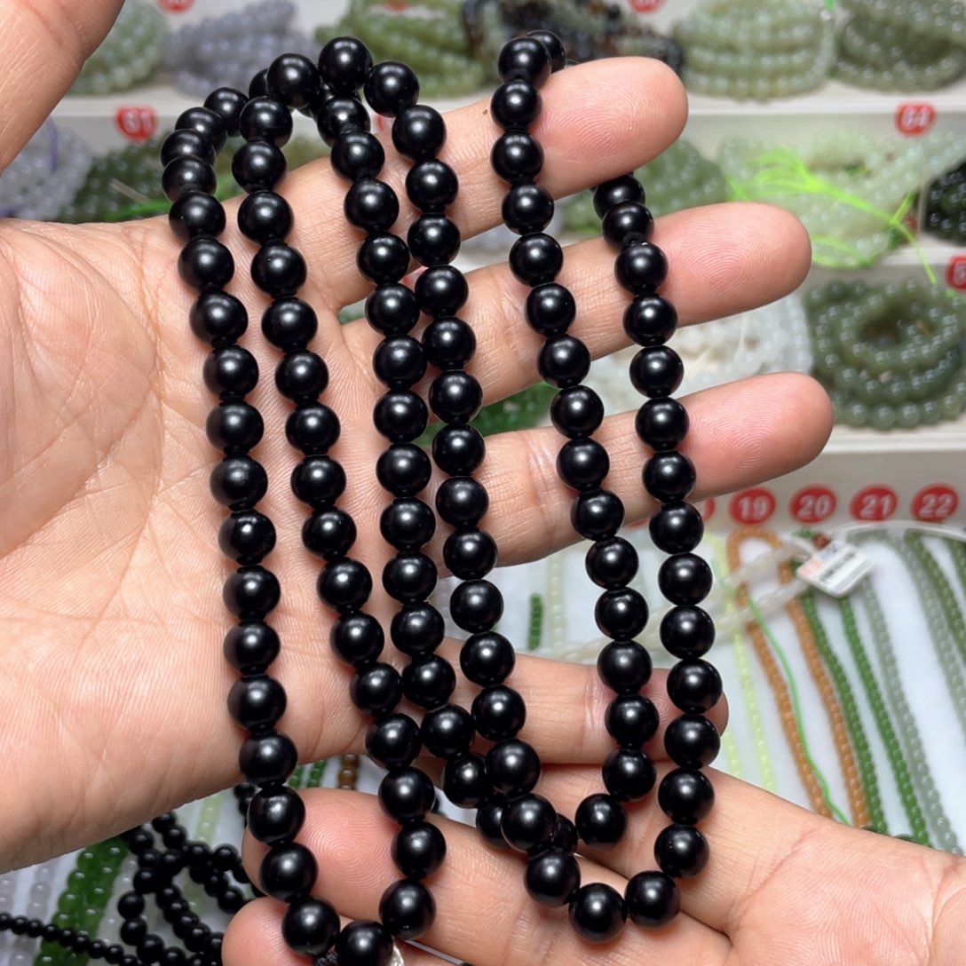 和田玉颈饰未镶嵌^****^8mm