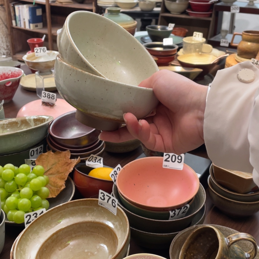 瓷片景德镇手工手作一对