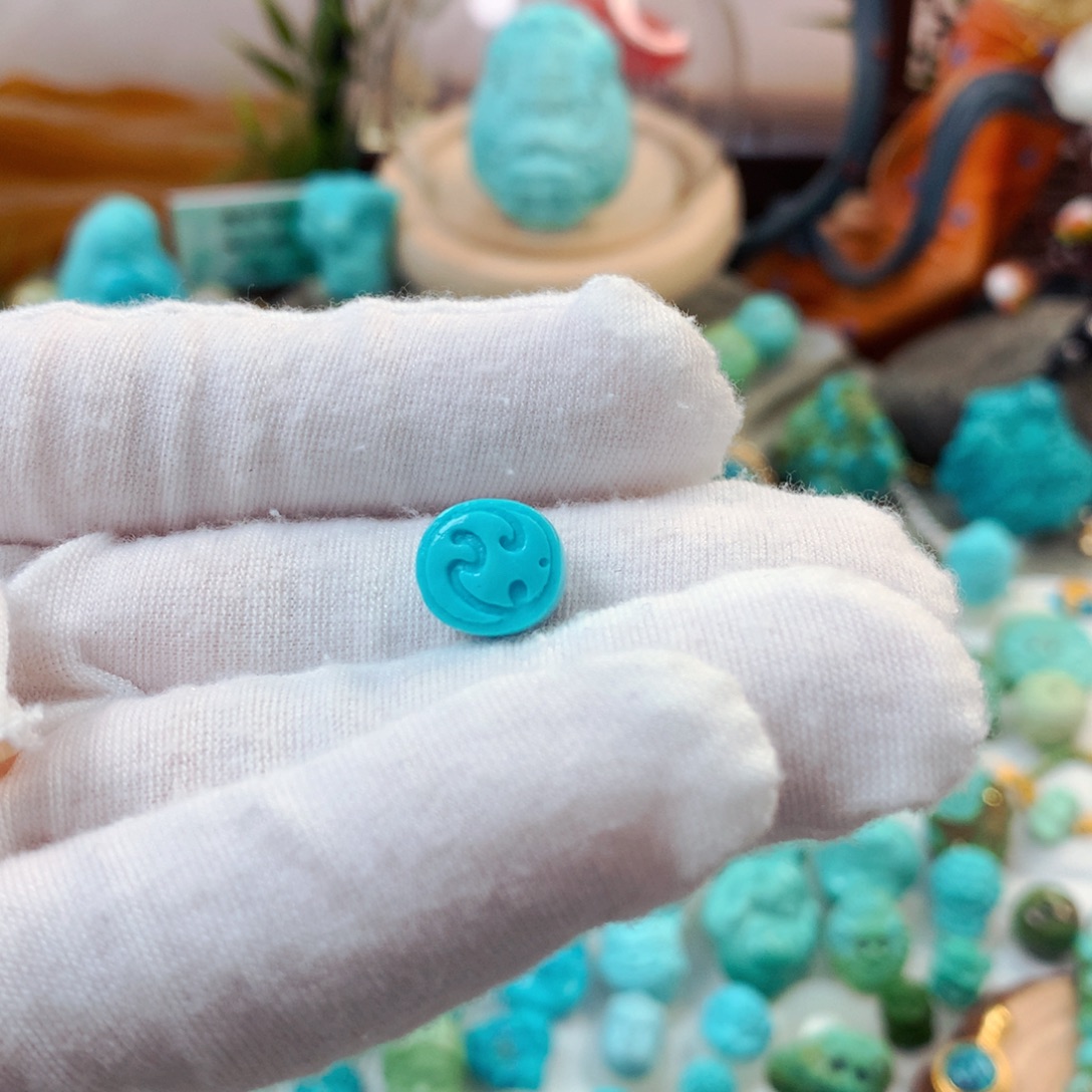 绿松石未镶嵌珠宝半成品