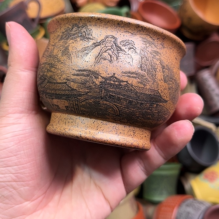 紫砂茶杯全手工紫砂主人杯