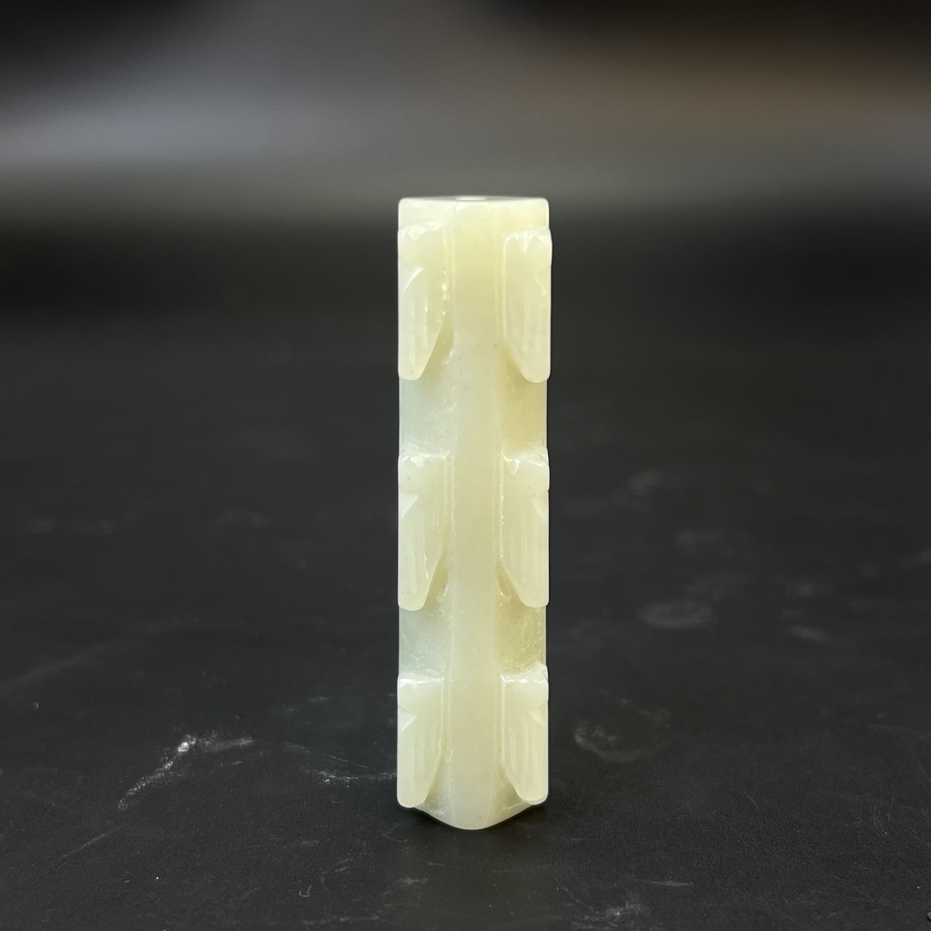 "清代和田玉蝉纹勒子/ DL002322/ 古玩/收藏/德州文物"