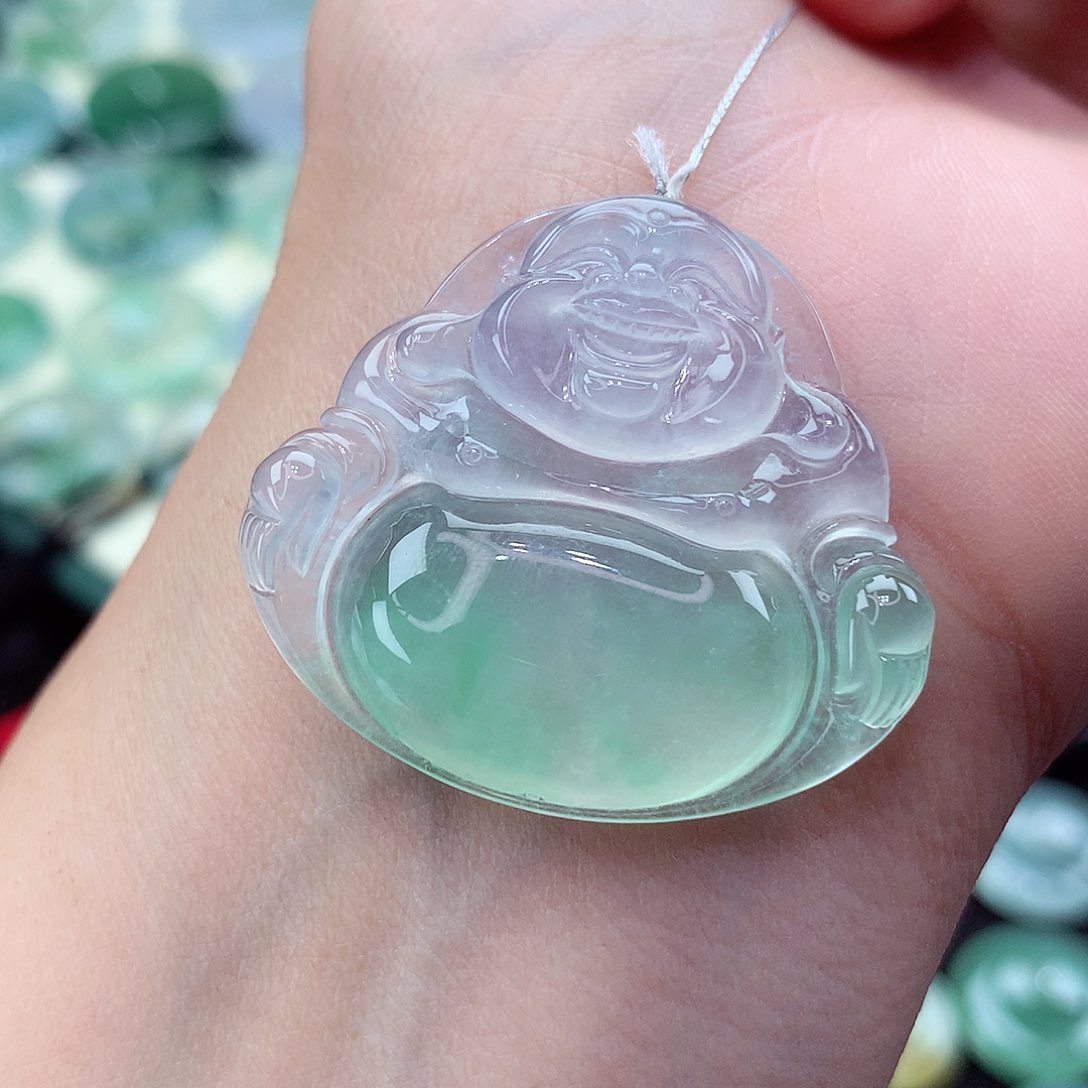 翡翠未镶嵌颈饰编号112尺寸33.3-36.2-7.2