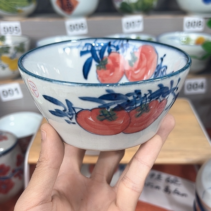 禾泥陶器手工手绘高温釉下彩陶瓷