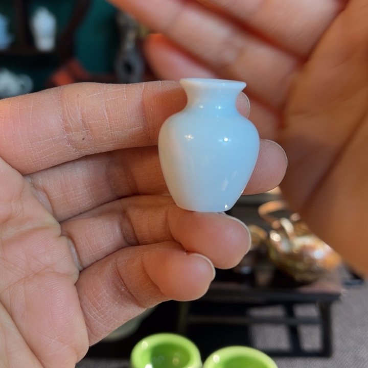摆件微陶老王迷你花瓶