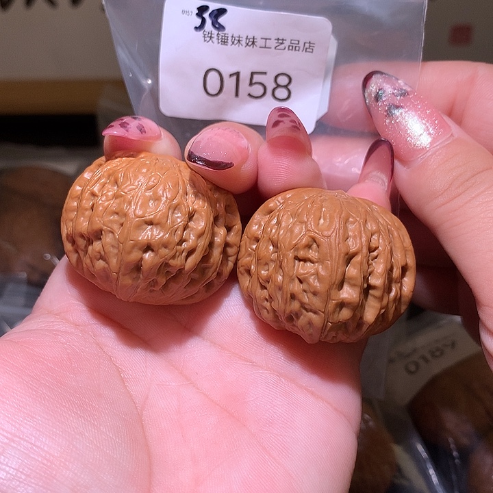 柯***儿把件文玩核桃铁锤38微修