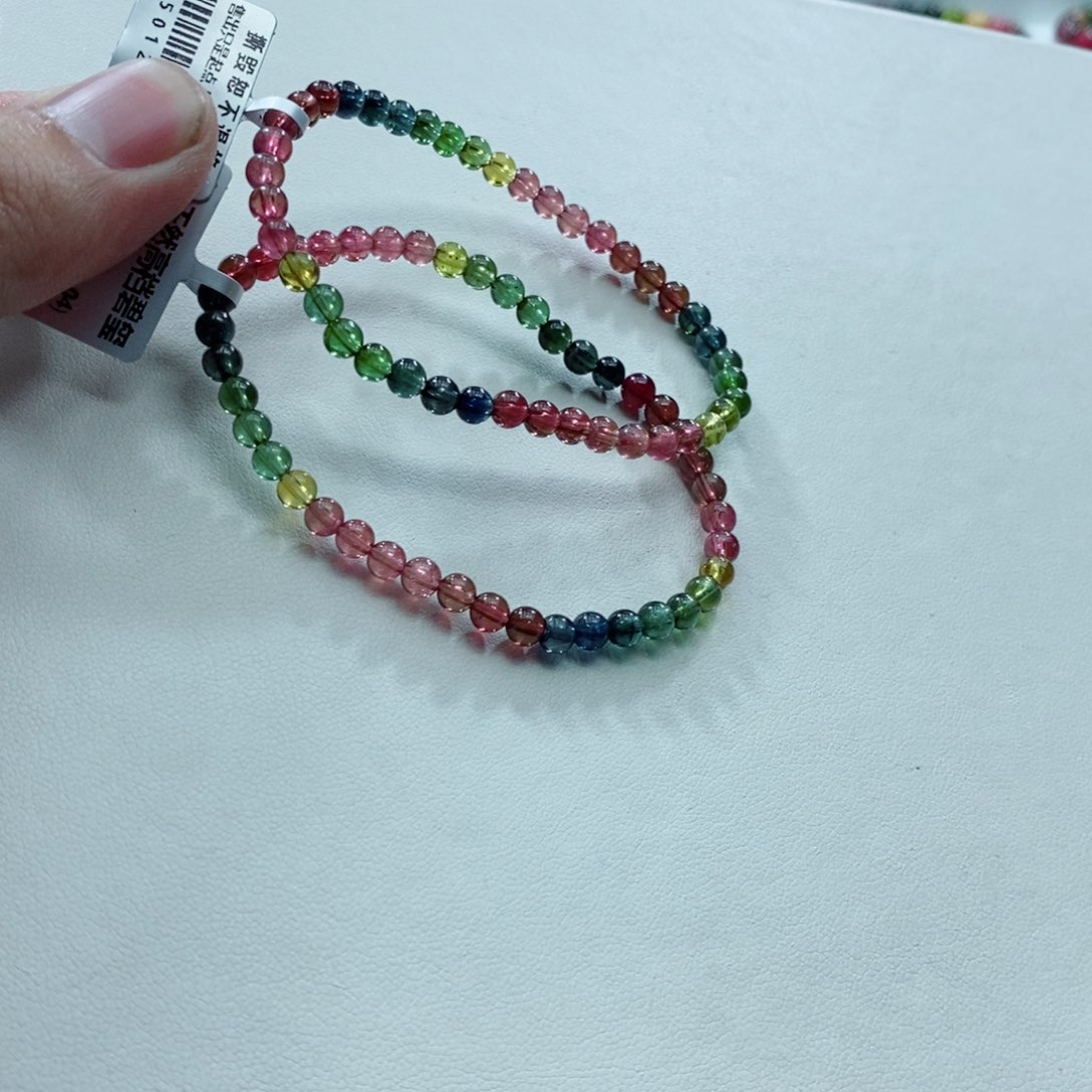 碧玺手链未镶嵌多样性发一条