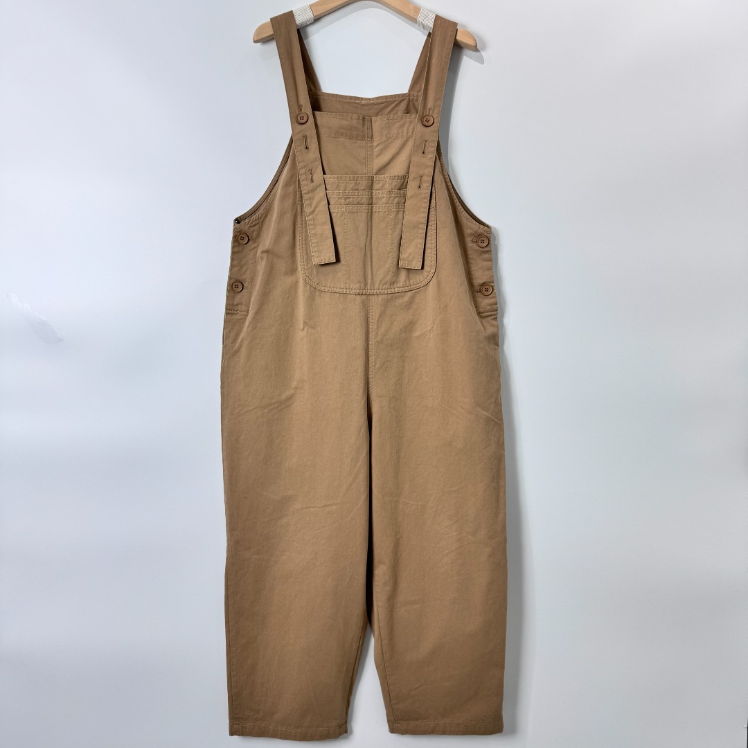 PROGA 复古百搭休闲时尚直筒宽松连体吊带裤夏季显瘦大码牛仔弧品