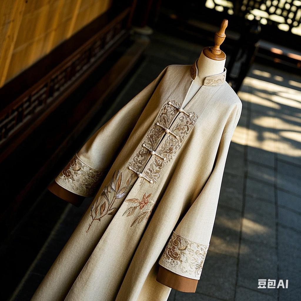 【乌兰精选】14号春夏新款灰色晕染新中式西服