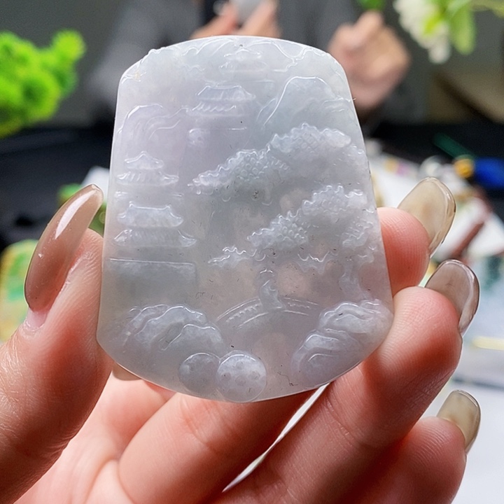 颈饰未镶嵌翡翠翡翠A货