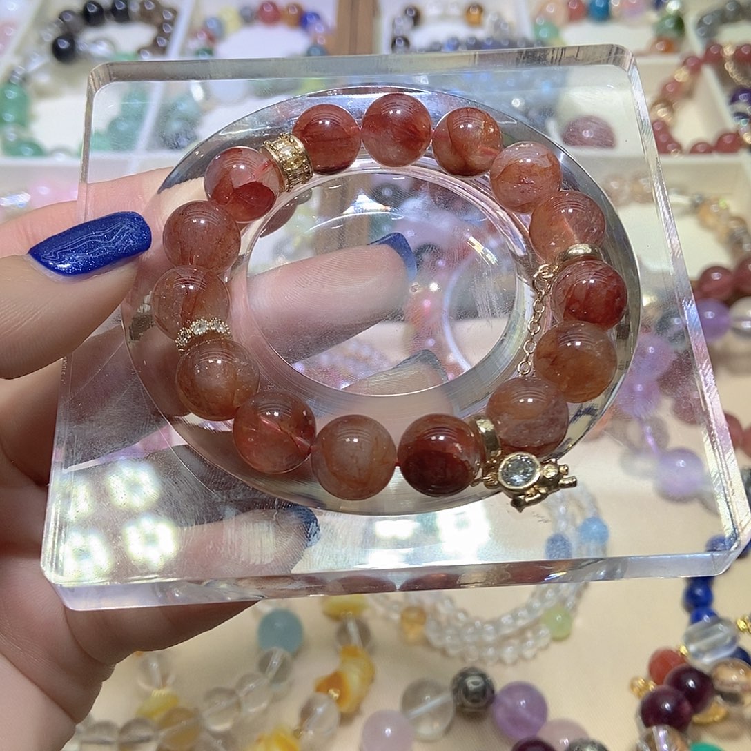 手链烟晶合金手串