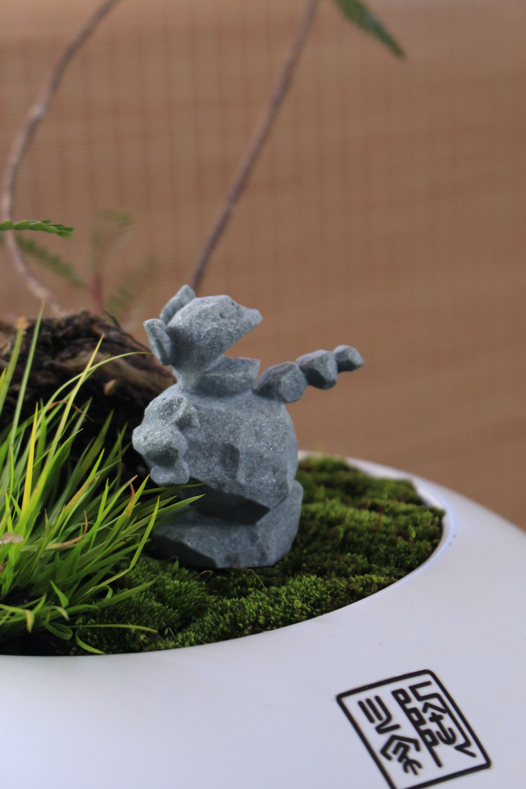 国潮福利公用禅意创意摆件茶室桌面茶宠鱼缸造景盆景假山茶玩茶道