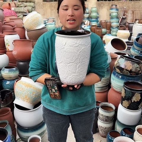 口20高30瑕疵盆子。