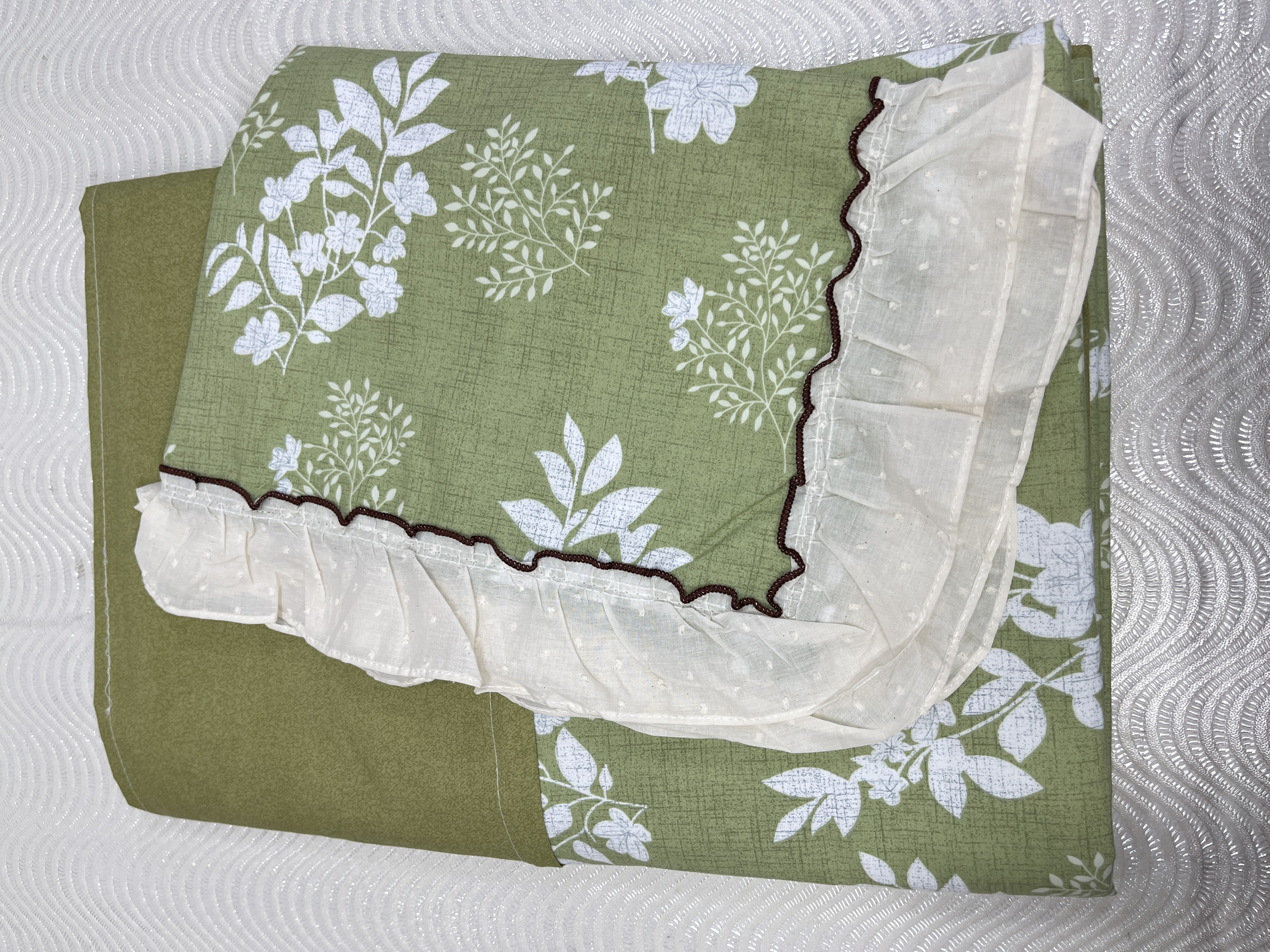 新款三件套 经典法式风蕾丝花边被套褥套枕头套三件套