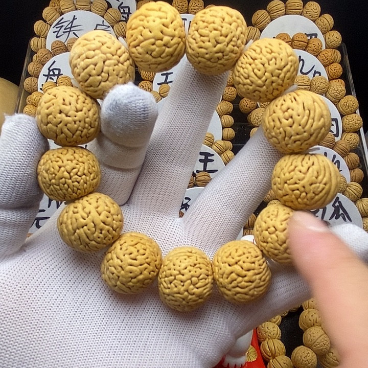 张***子手串/手链核桃经典白月光24