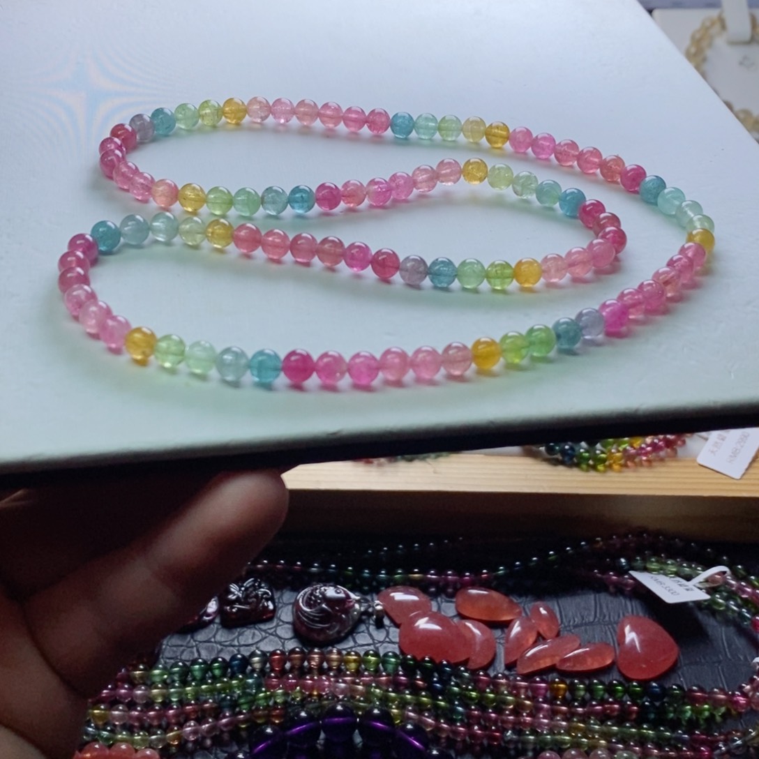 碧玺碧玺手链未镶嵌