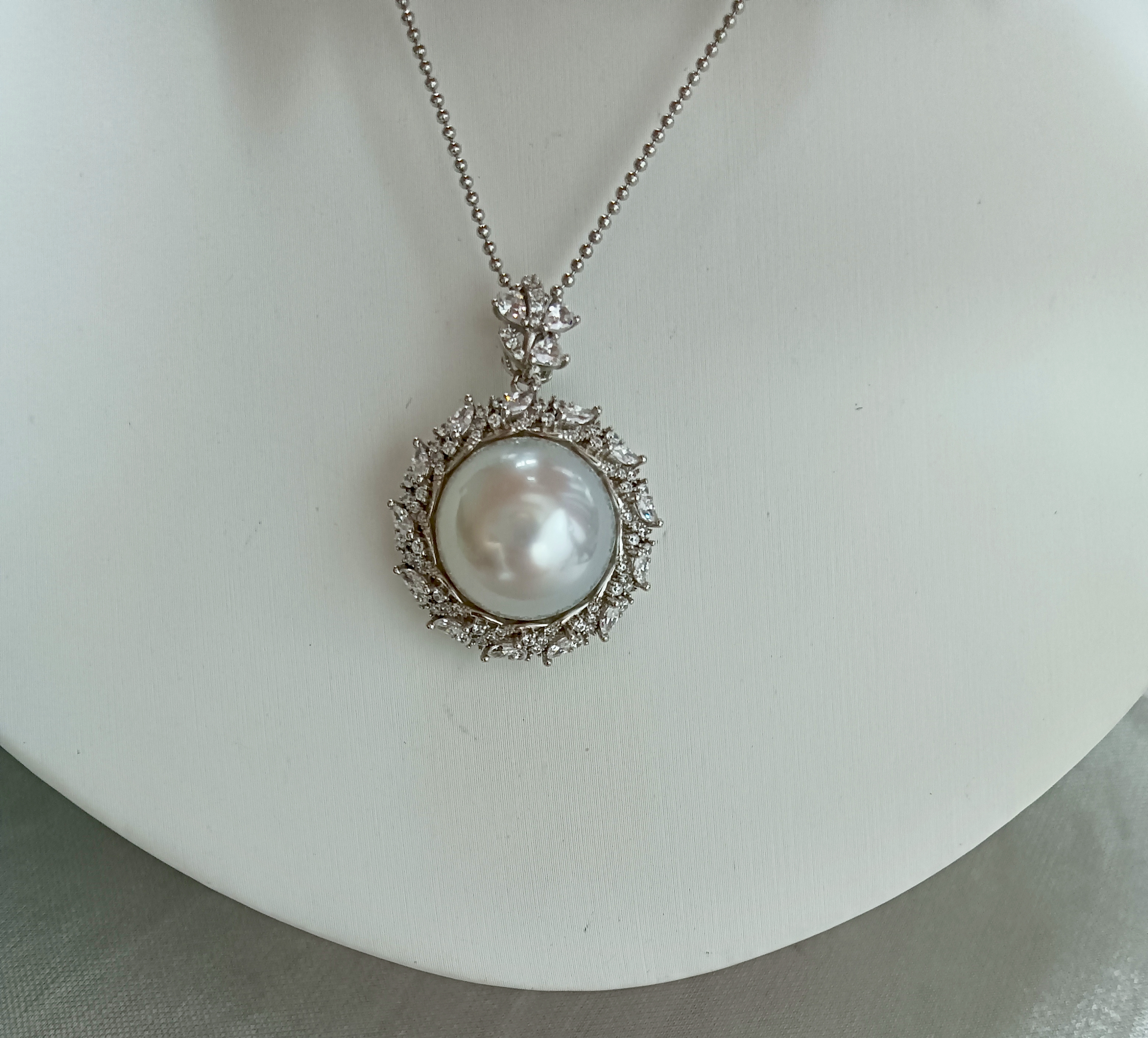 海水澳白珍珠吊坠13.8mm