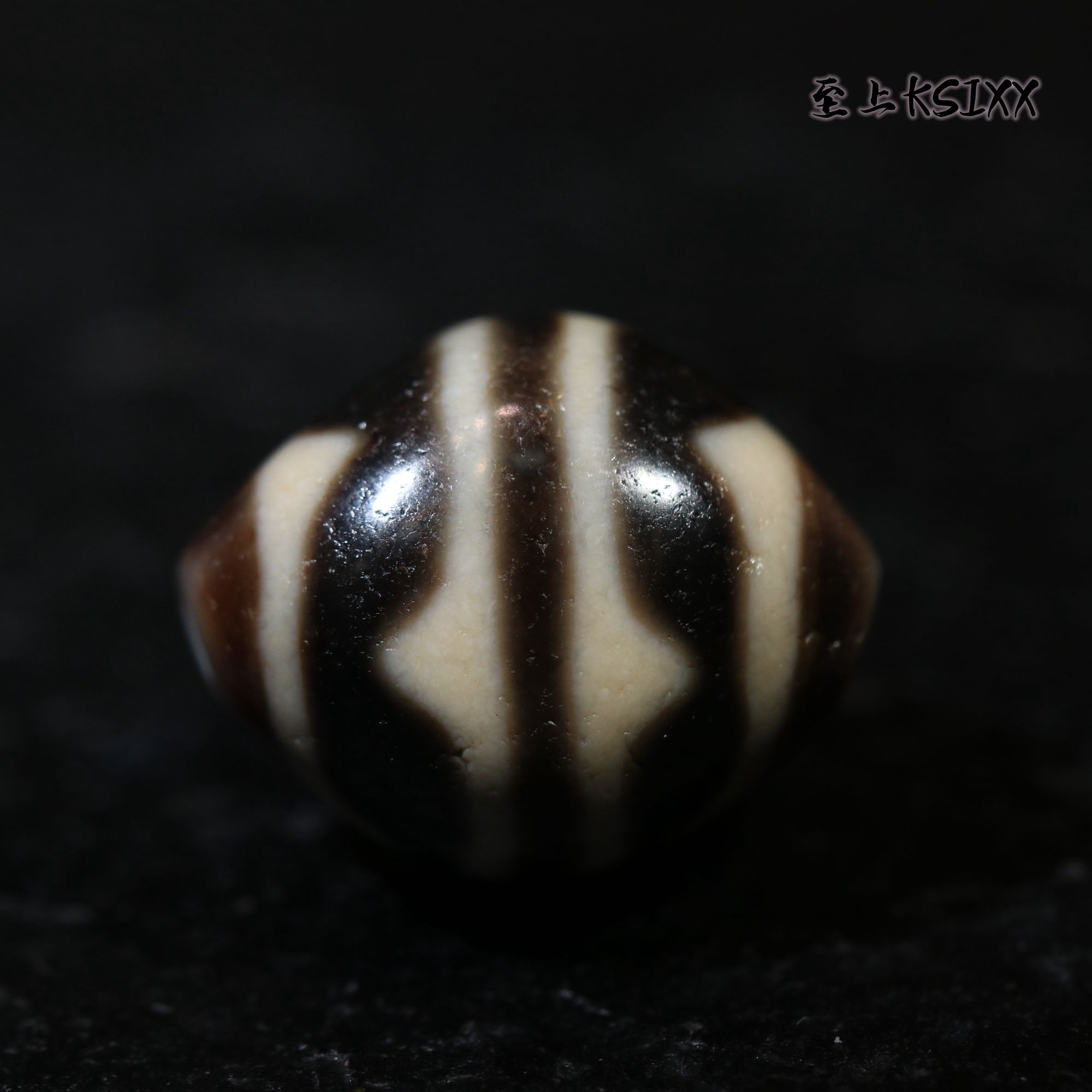 至上臻选 上肯超顶爆黑砂牙牙达洛 21.7x25.7完美品质收藏级 玛瑙