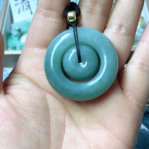 翡翠颈饰未镶嵌天然缅甸翡翠a货