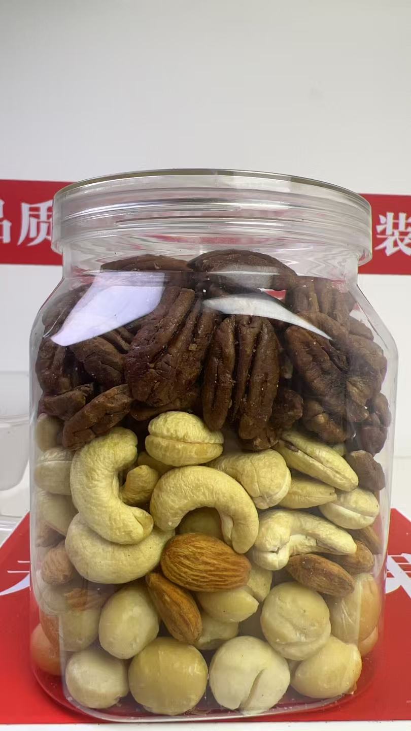 开播福利1000克(夏威夷果 碧根果＋腰果 巴旦木礼罐组合）现场装