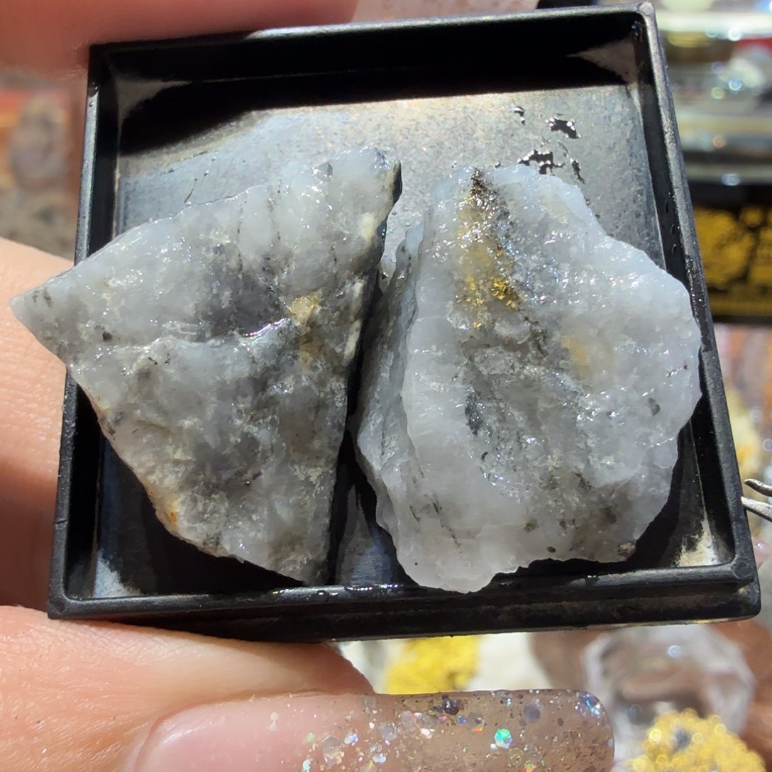 小14g聚金阁天然明金矿标