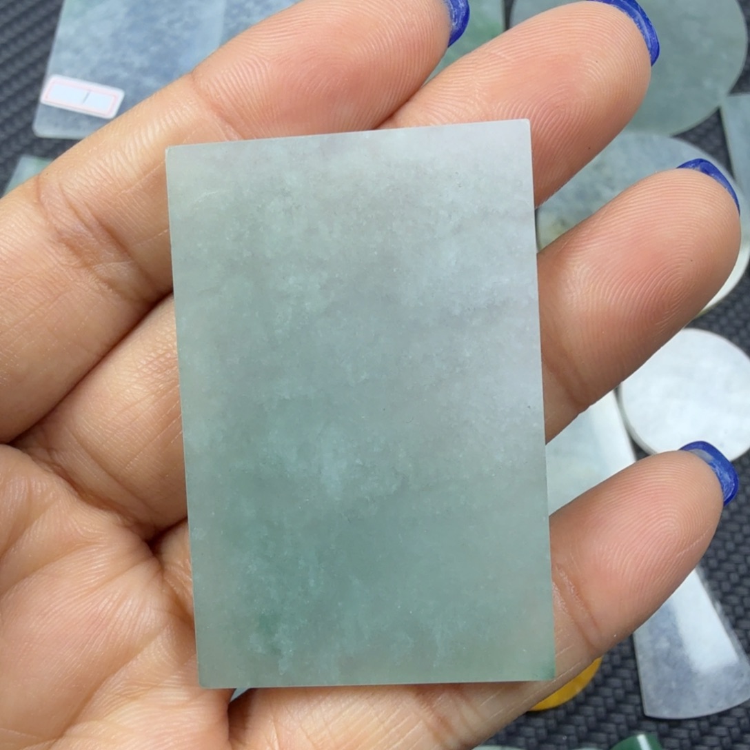 翡翠颈饰未镶嵌天然缅甸A货翡翠