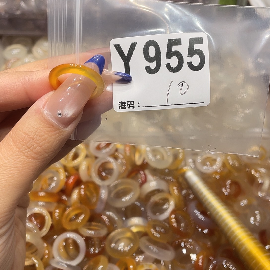 玛瑙/玉髓未镶嵌戒指955