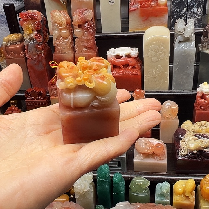 印石寿山石寿山石手工雕刻