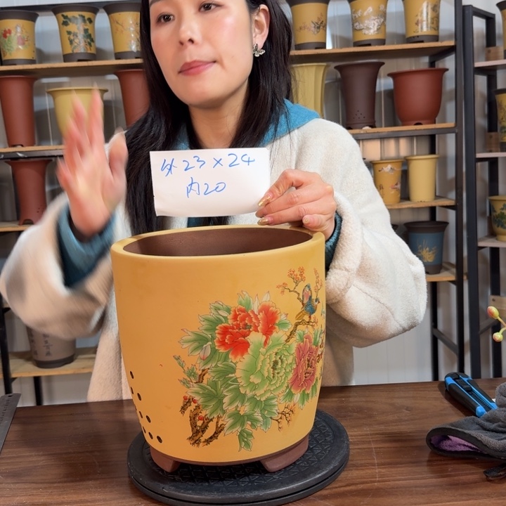 紫砂紫砂花盆精品花盆