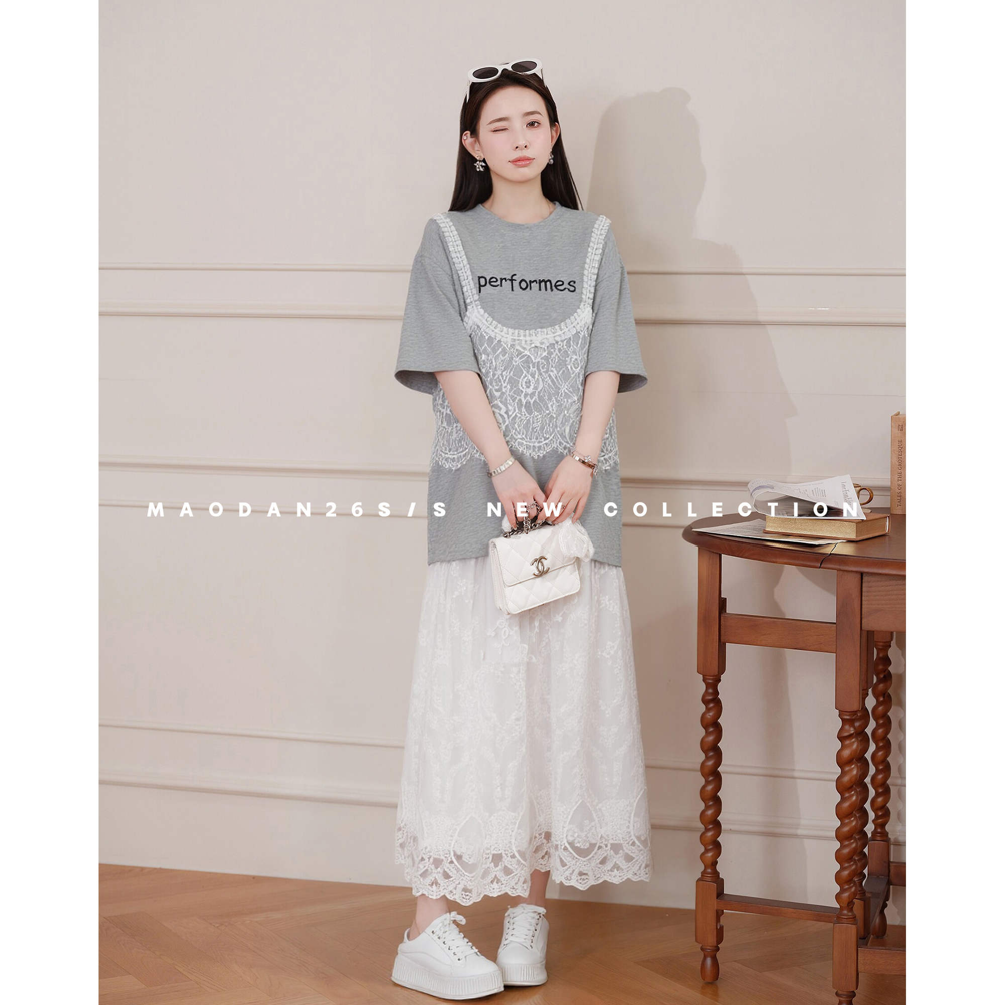 【菲林迷雾】【棉】孕妇装春装新品洋气显瘦上衣半身裙