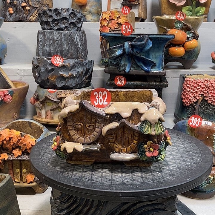 382 号陶然花器手工花盆