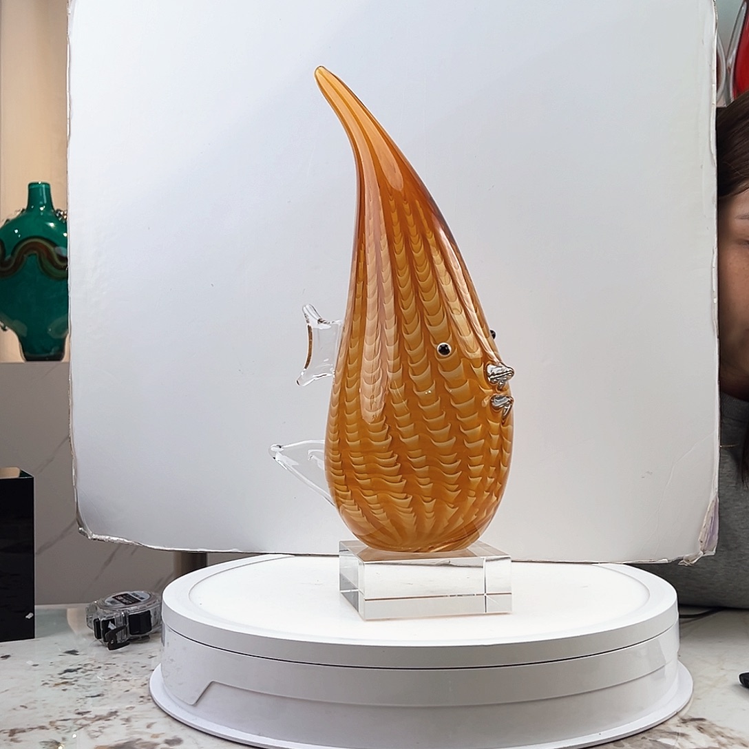 茶盏琉璃水晶摆件