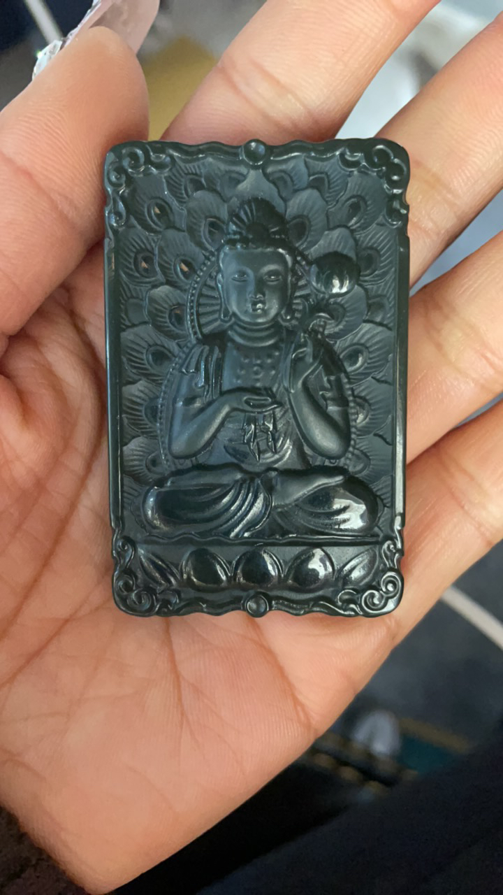 新疆和田玉青玉生肖马守护