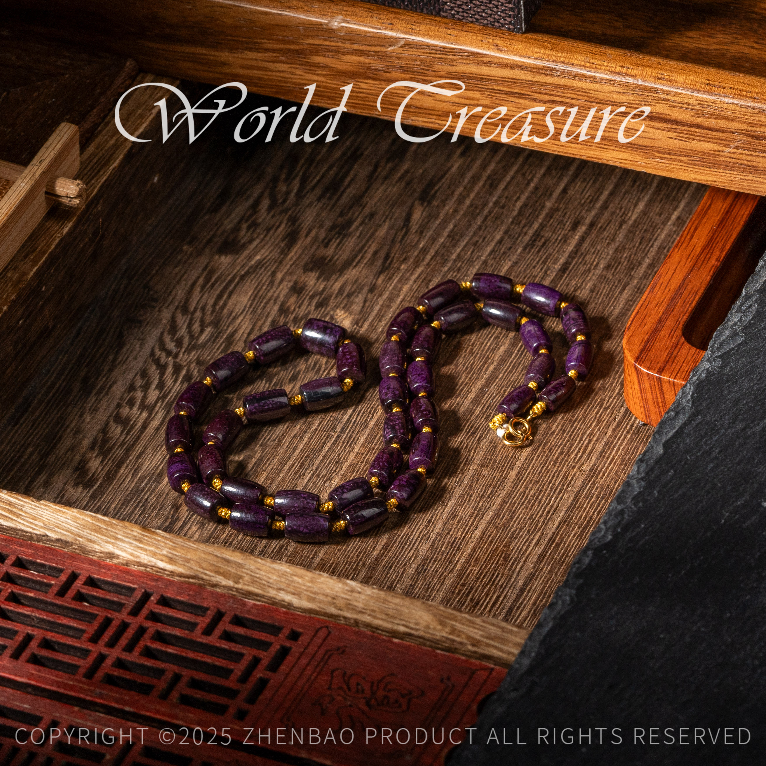 老油紫舒俱来DIY桶珠项链/45cm/5-7mm/多样性发一/C2323/18/孤