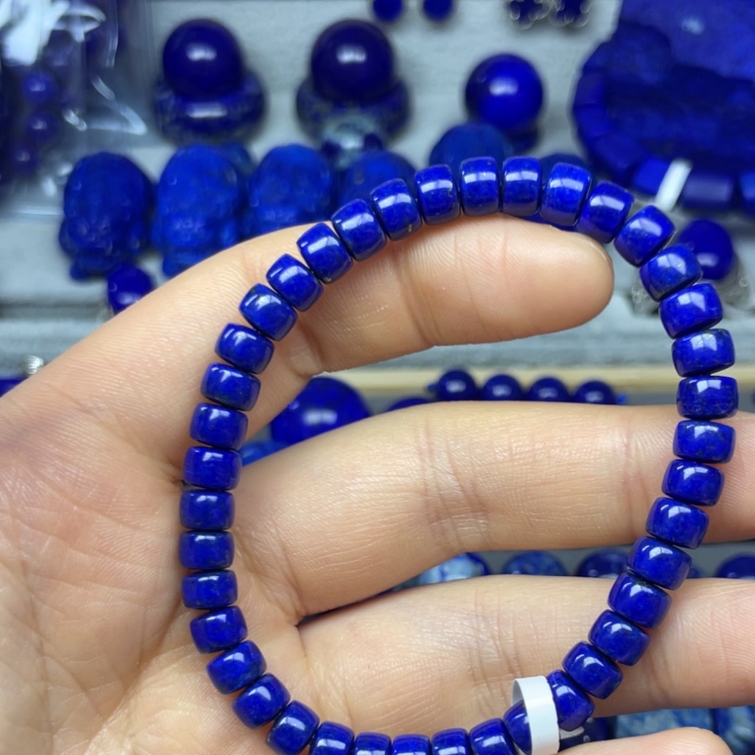 青金石手串6+未镶嵌