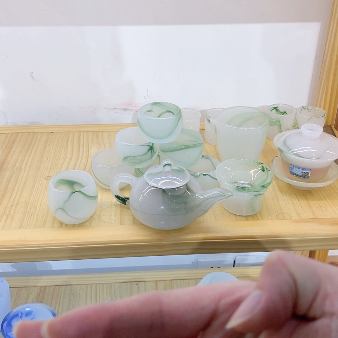 漂绿套装 茶壶 不带礼盒 主人杯1