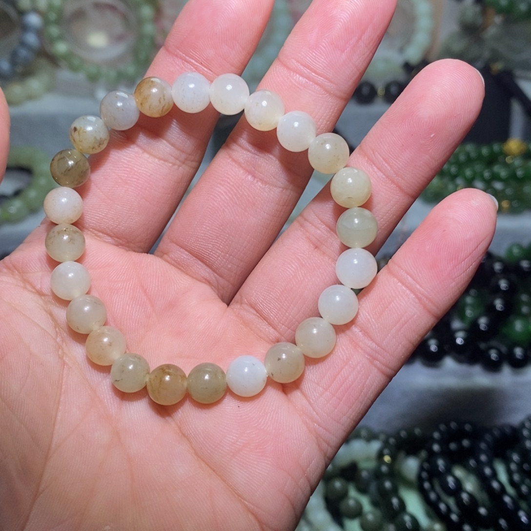 和田玉未镶嵌手链