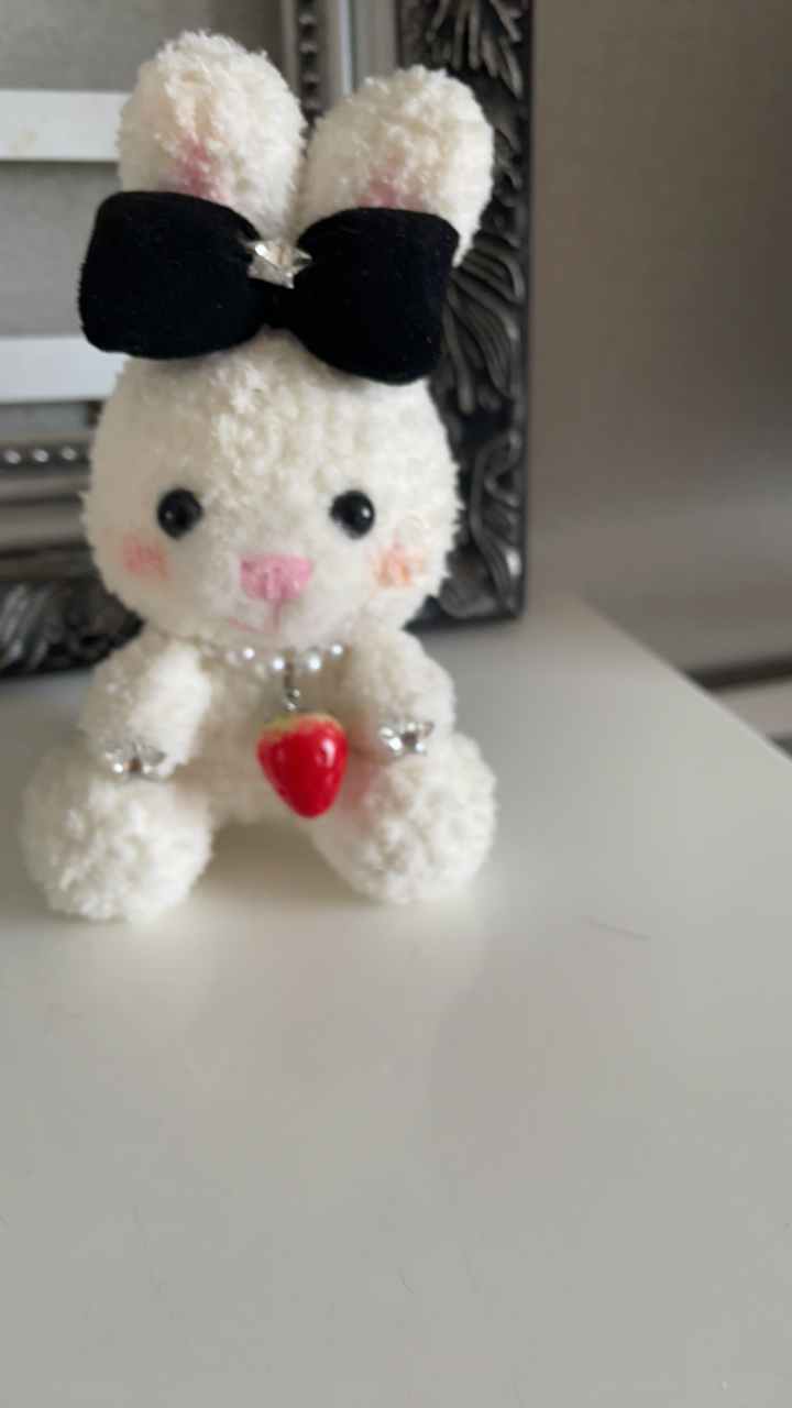 钩织兔子可爱毛绒玩具圣诞玩偶公仔钥匙扣包挂饰