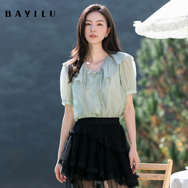 【黄蓉推荐】芭依璐气质法式时尚衬衫 86C0039