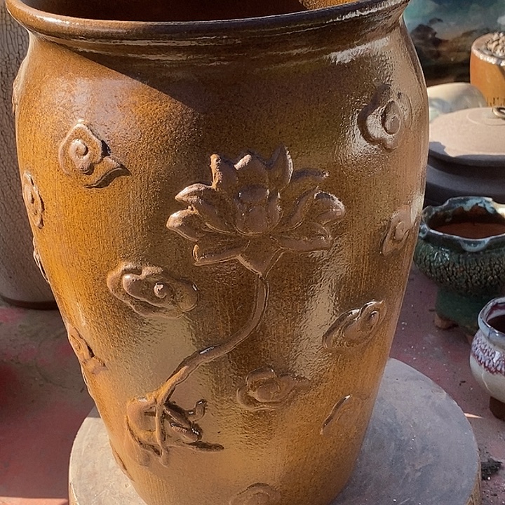 花盆紫砂口20高度30复古