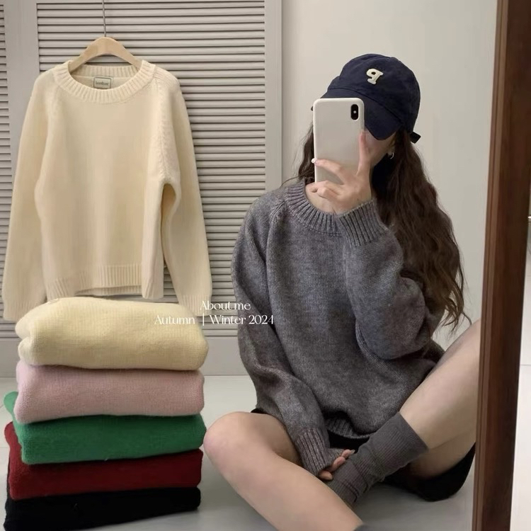 【现货发按编码下单】秋冬新款韩版针织衫加厚百搭上衣打底衫毛衣