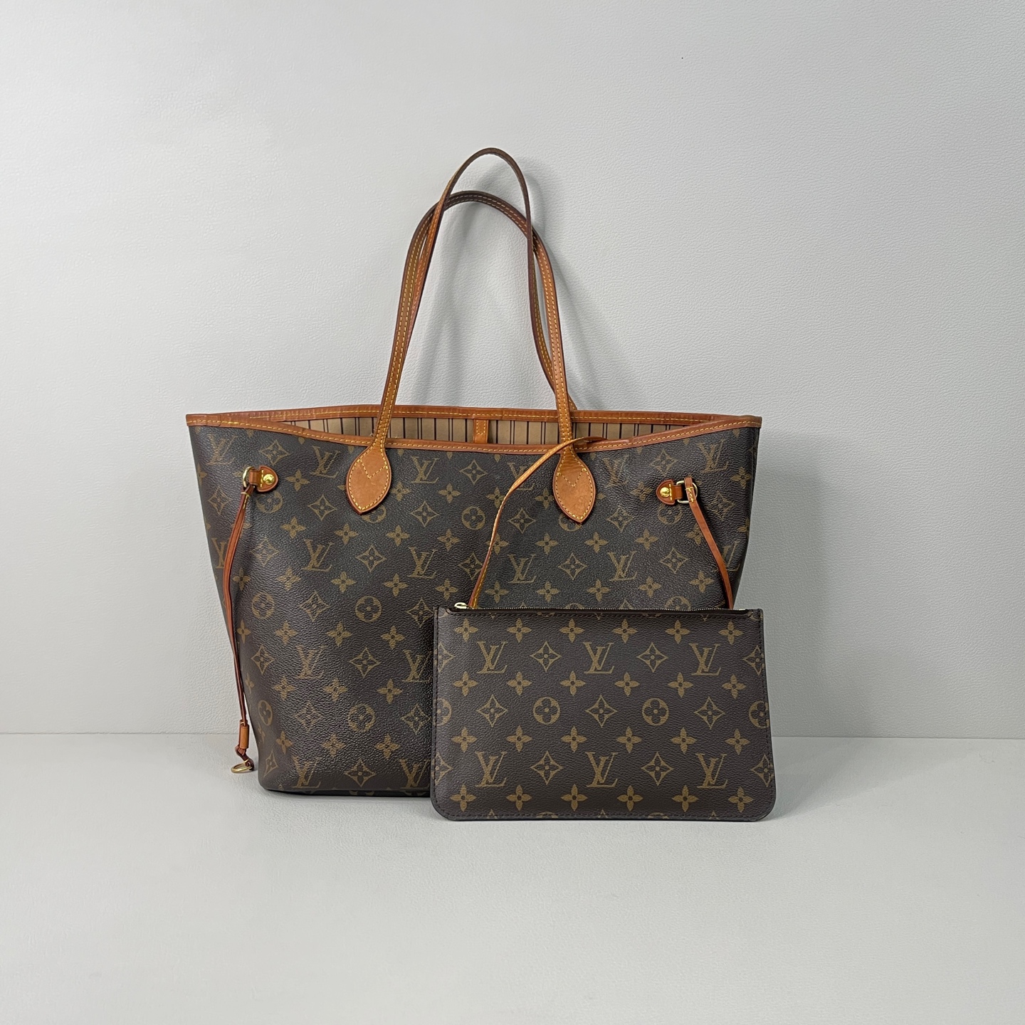 95新 LouisVuitton/路易威登  LV neverfull 中号购物袋5910