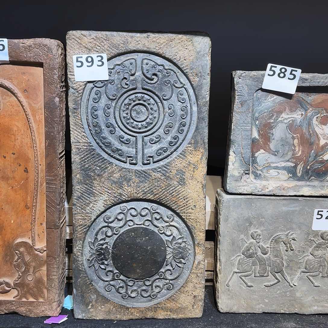 老砖后刻干泡茶台