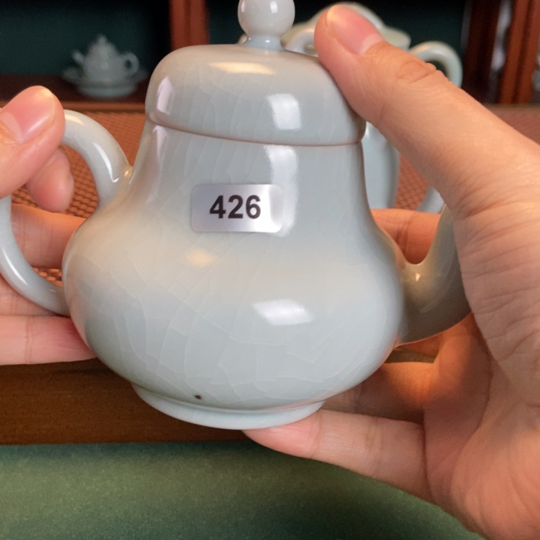 魔***糖摆件仿古釉瑕疵壶426