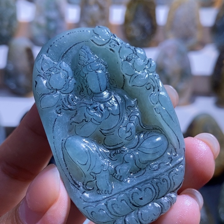 ꧁***꧂定制翡翠未镶嵌天然翡翠玉石雕刻