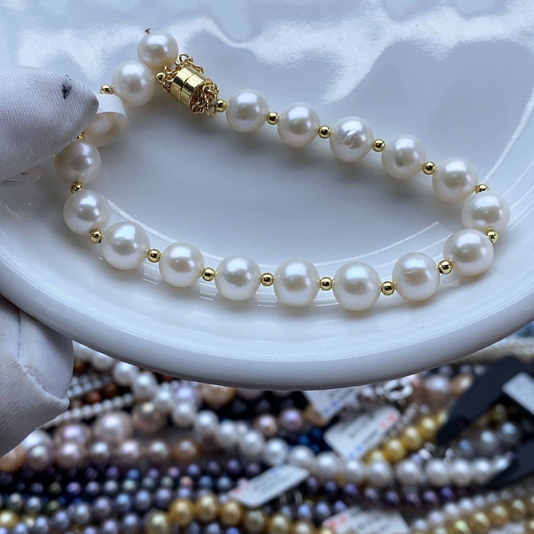 海水珍珠颈饰银S925镶嵌