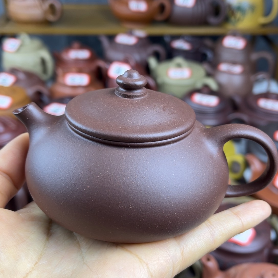 紫砂茶壶宜兴紫砂壶寒江