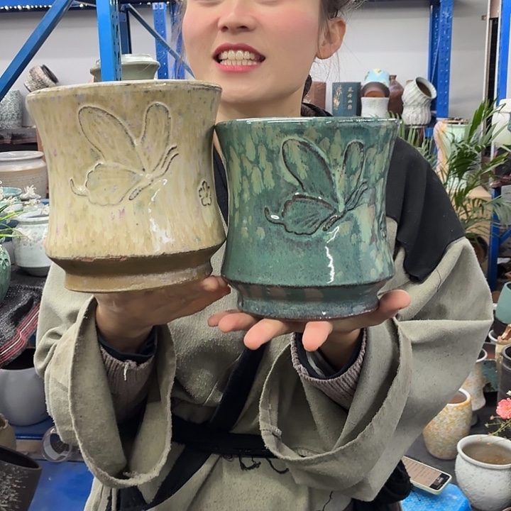 15×16 -粗陶花盆有孔-买买买