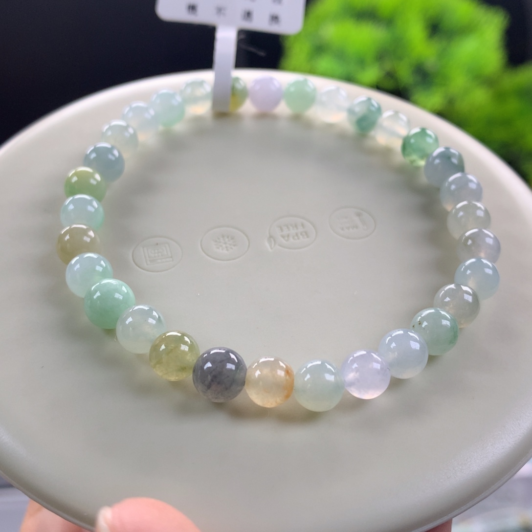 翡翠未镶嵌手链卡6