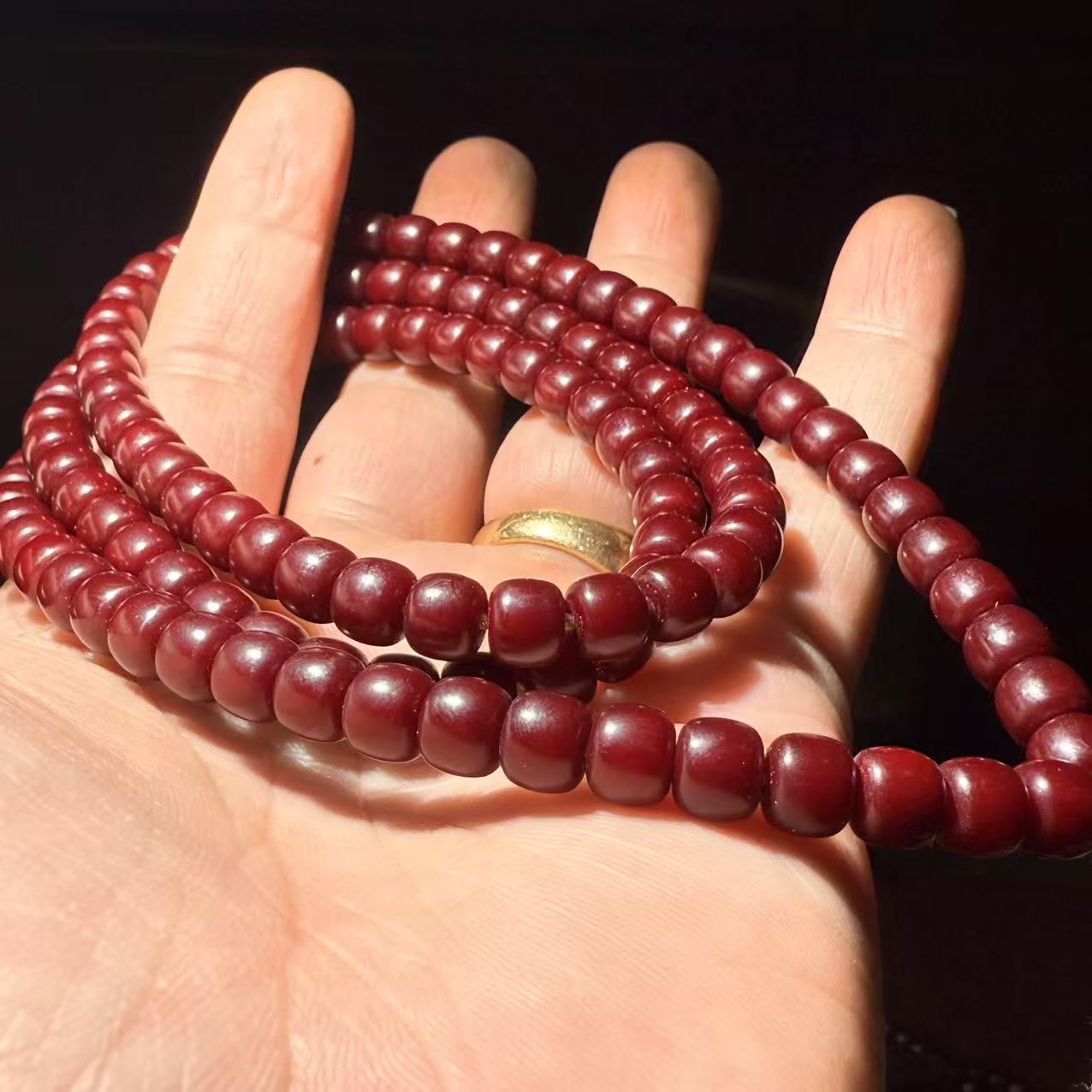 朱供菩提根脖挂（点进来选尺寸）